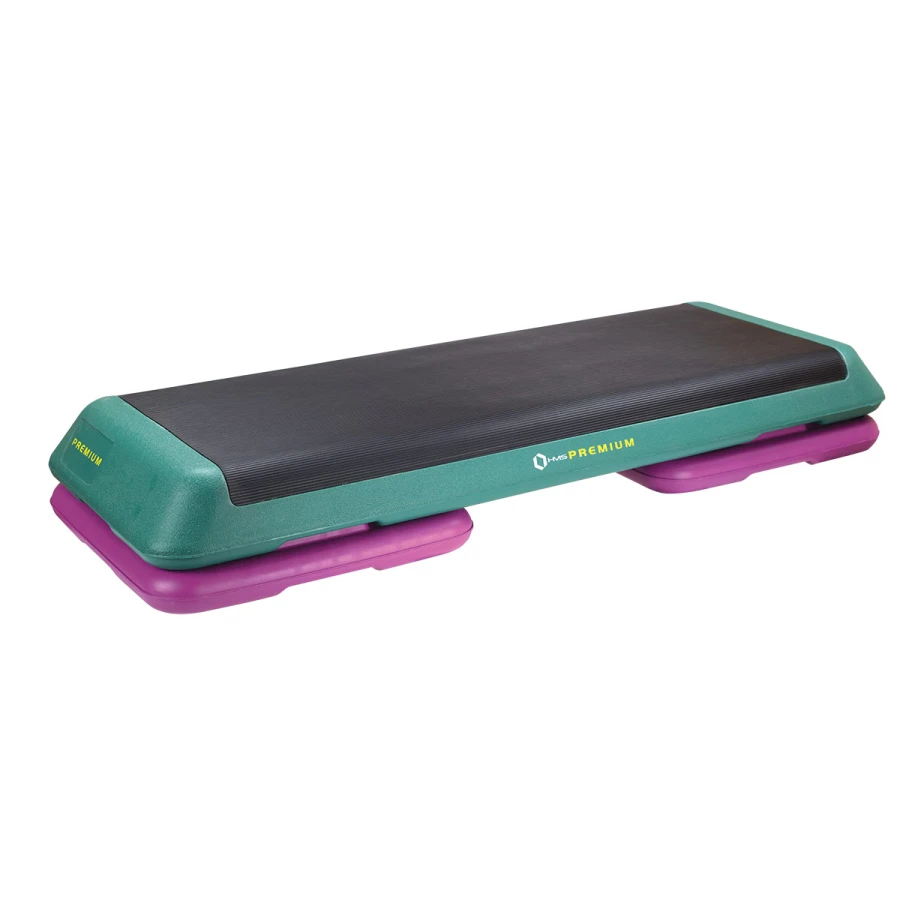HMS Fitness Aerobic Step - Zwart/Groen/Roze - Afbeelding 5