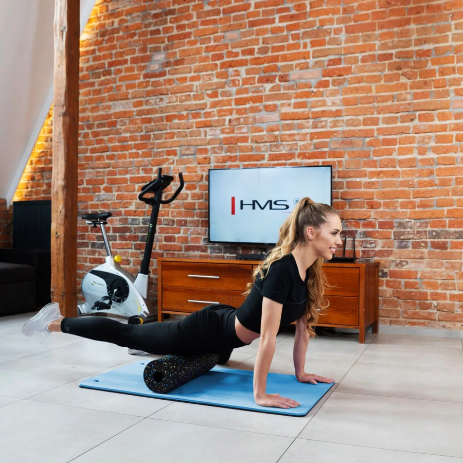 HMS Fitness Mat - Lichtblauw/Zwart - 20 mm - Afbeelding 5