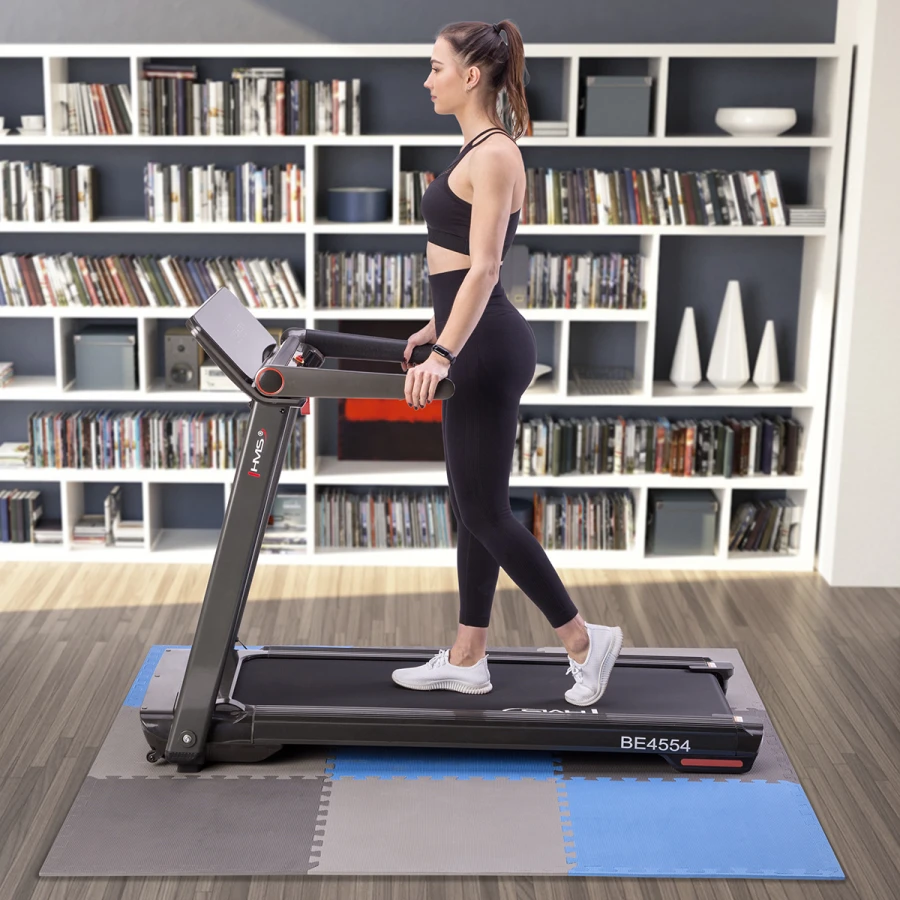 One Fitness Puzzelmat - Set van 9 - 10 mm - Blauw/Grijs - Afbeelding 6