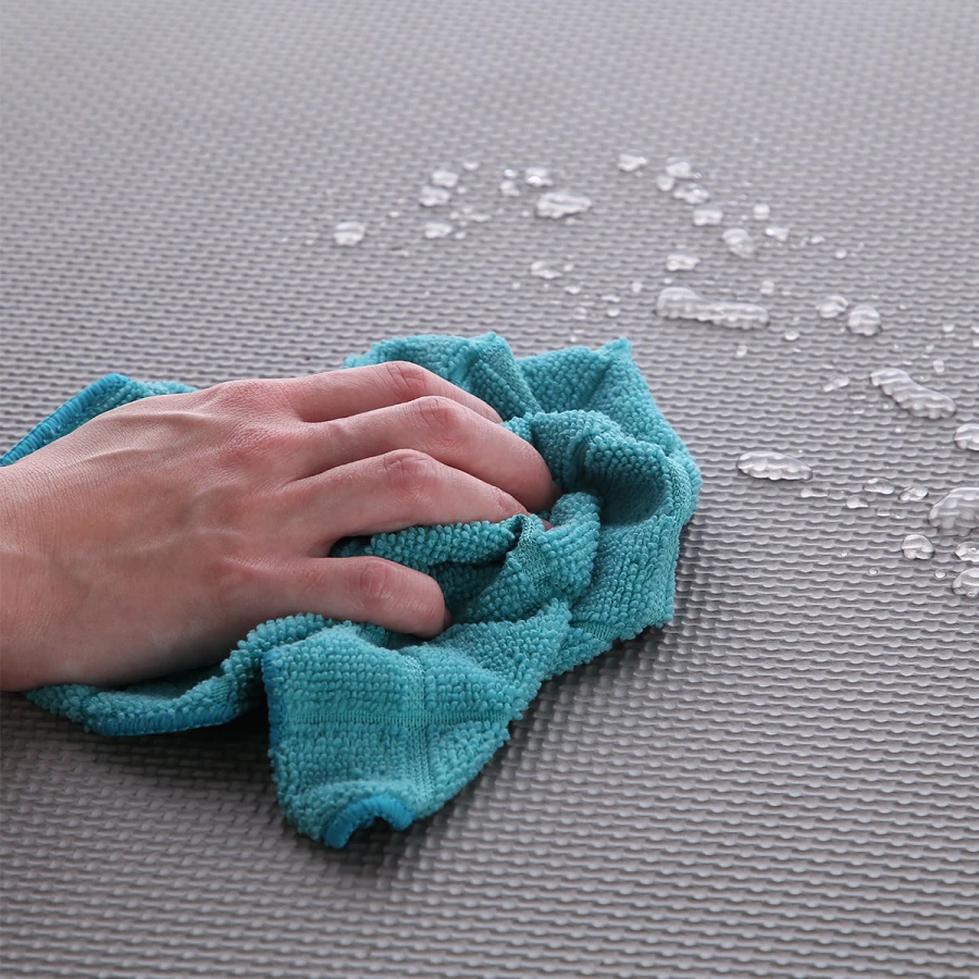 One Fitness Puzzelmat - Set van 9 - 10 mm - Blauw/Grijs - Afbeelding 15