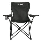 VirtuFit Opvouwbare Camping Stoel - Zwart - Set van 2 - Afbeelding 7