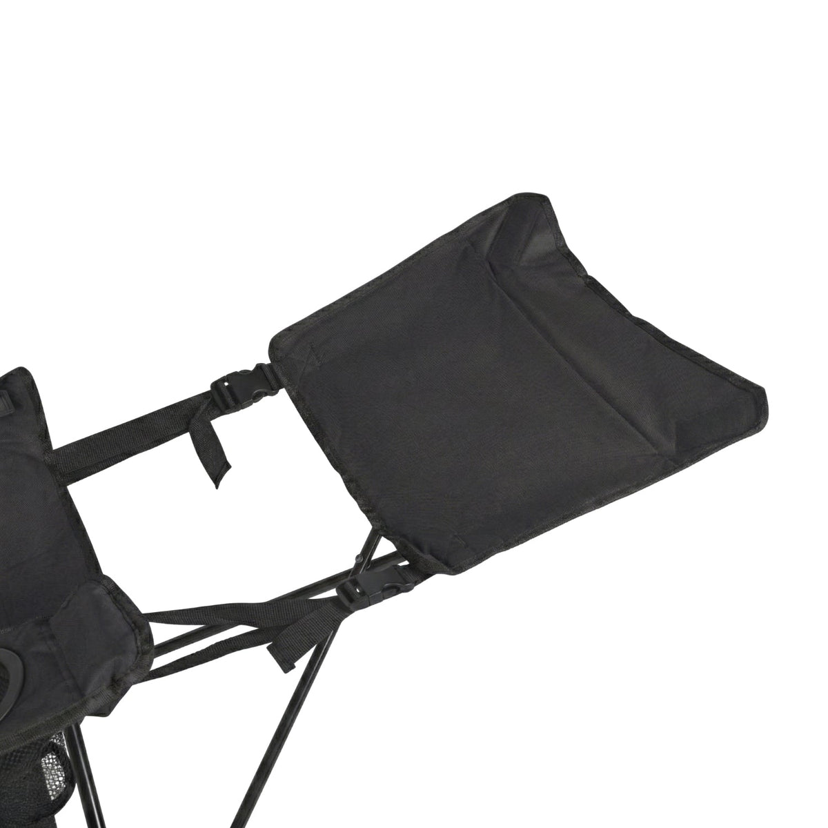 VirtuFit Campingstoel opvouwbaar met voetsteun - Strandstoel - Zwart - Set van 2 - Afbeelding 9