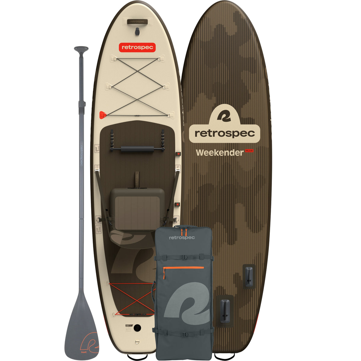 Retrospec Supboard Weekender Plus iSUP Kayak Hybrid - 320 cm - Bonsai Camo - Afbeelding 10