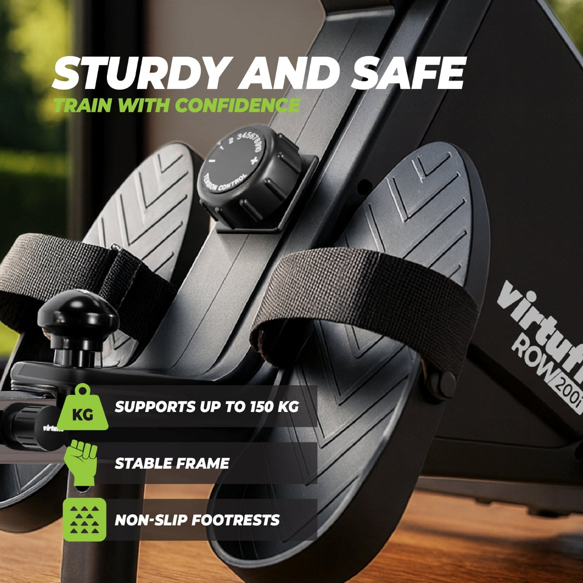 VirtuFit ROW200i Roeitrainer - Magnetische roeimachine (ROW450) - Showroommodel - Afbeelding 5
