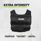 VirtuFit Verstelbaar Gewichtsvest Pro - 10 kg - Zwart