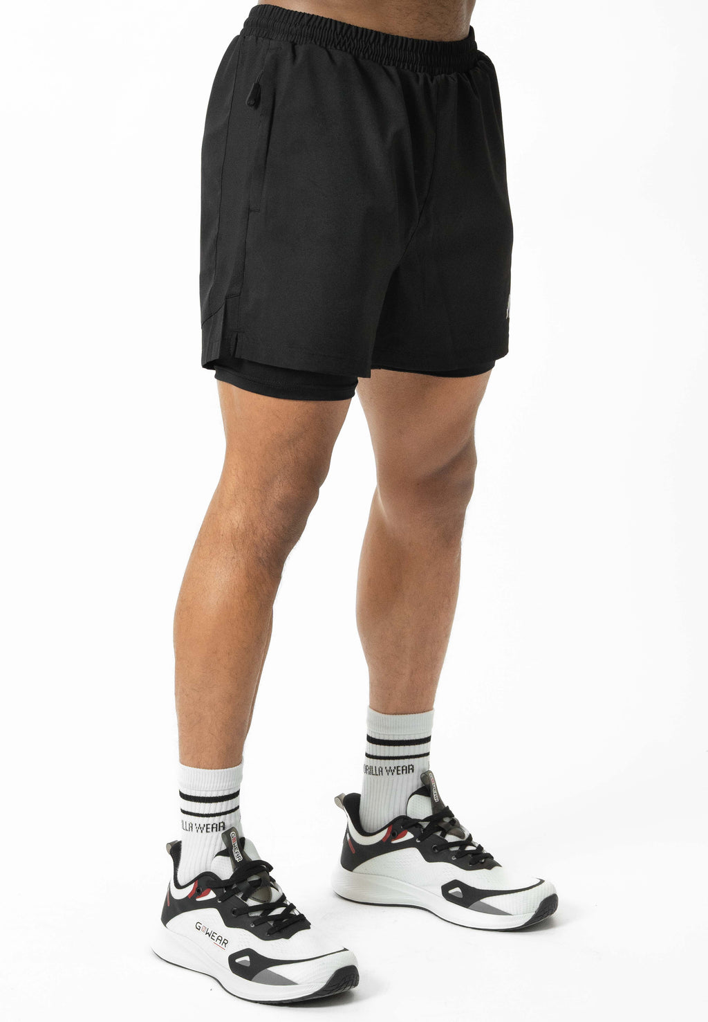 Gorilla Wear Lowell 2-In-1 Shorts - Korte Broek - Zwart - Afbeelding 5