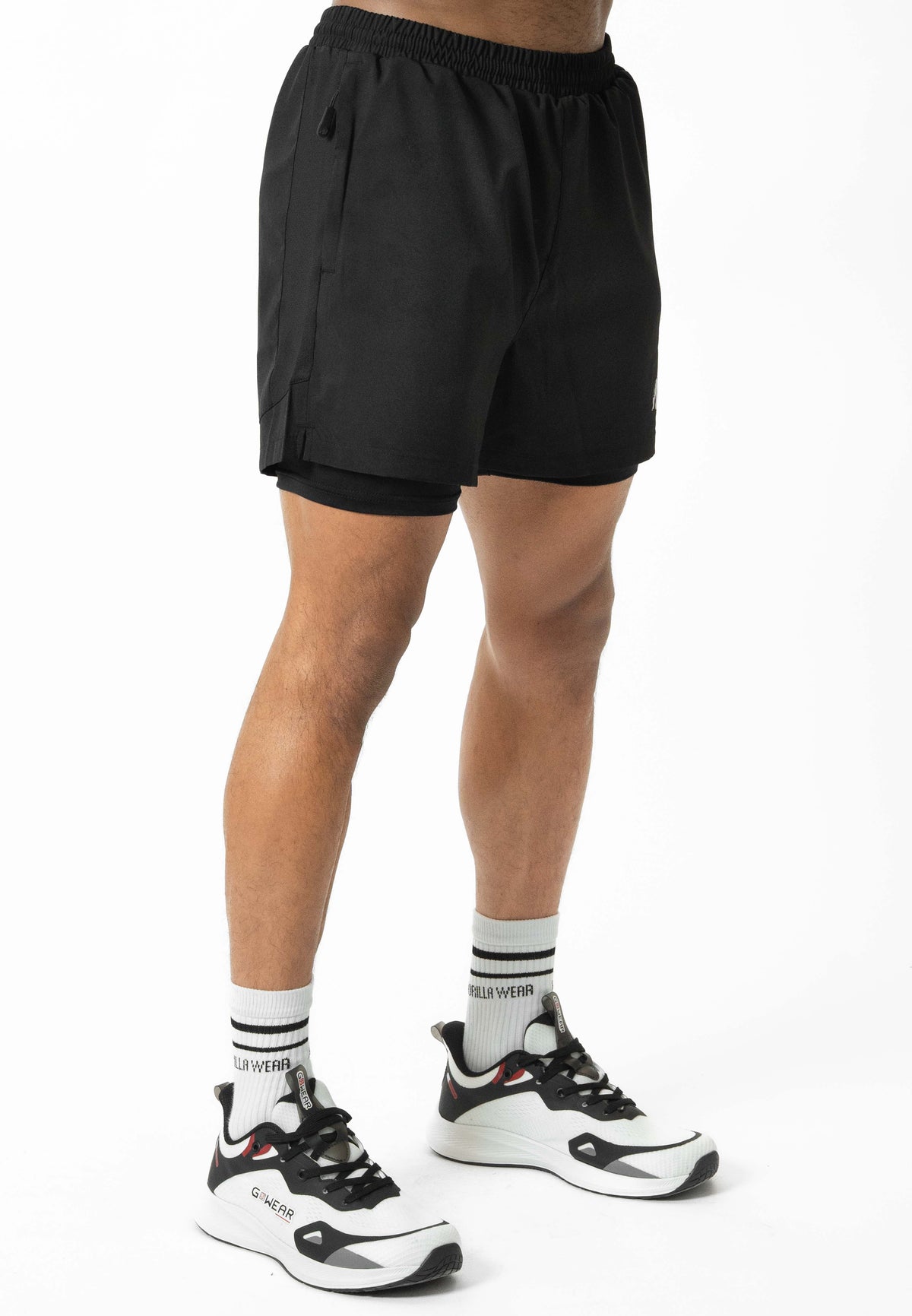 Gorilla Wear Lowell 2-In-1 Shorts - Korte Broek - Zwart - Afbeelding 5