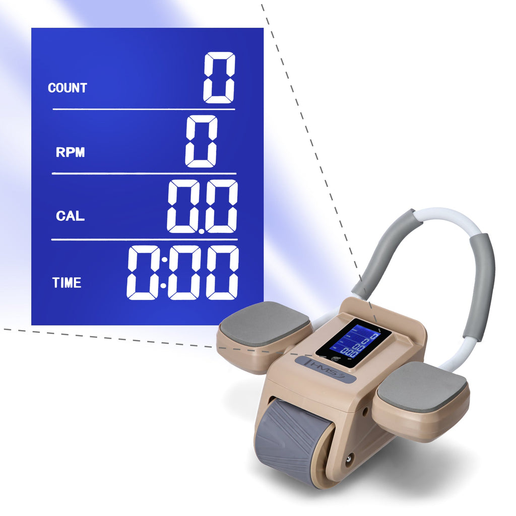HMS Buikspierwiel met LCD Display - Ab Wheel - Afbeelding 9