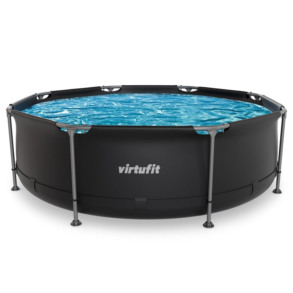 VirtuFit Zwembad Rond Ø244 x 76 cm - Beige - Compleet Pakket - Afbeelding 10