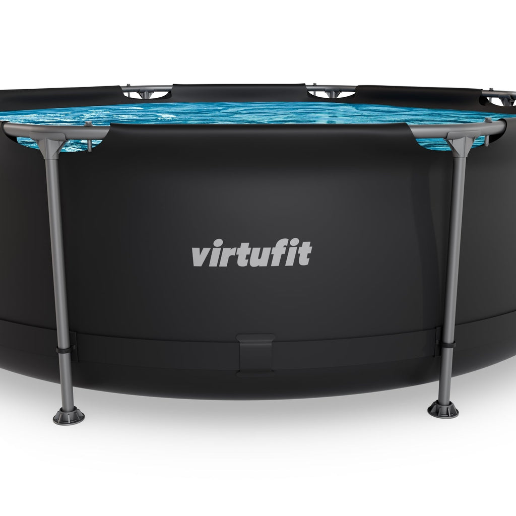 VirtuFit Zwembad Rond Ø244 x 76 cm - Beige - Compleet Pakket - Afbeelding 12