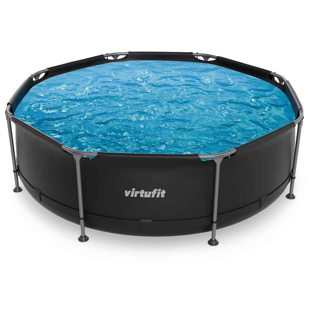 VirtuFit Zwembad Rond Ø244 x 76 cm - Beige - Compleet Pakket - Afbeelding 13