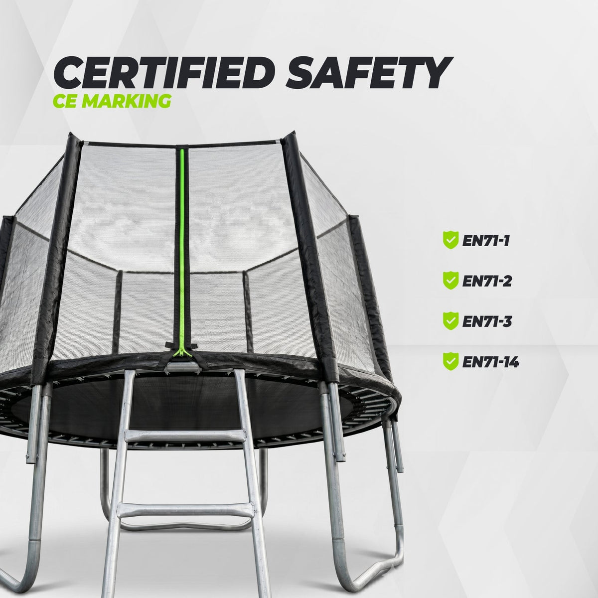 VirtuFit Trampoline met Veiligheidsnet - Zwart - 251 cm - Afbeelding 7