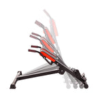 HMS Verstelbare Hyperextension - Zwart/Rood - In gebruik