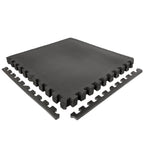 VirtuFit Fitness Puzzelmat – 4-delige Vloermat – 120×120 cm – Zwart - Afbeelding 9