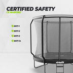 VirtuFit Premium Trampoline met Veiligheidsnet - Zwart - 251 cm - Afbeelding 7