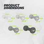 VirtuFit Vinyl Dumbbell Set Pro - 2 x 1 kg - In gebruik