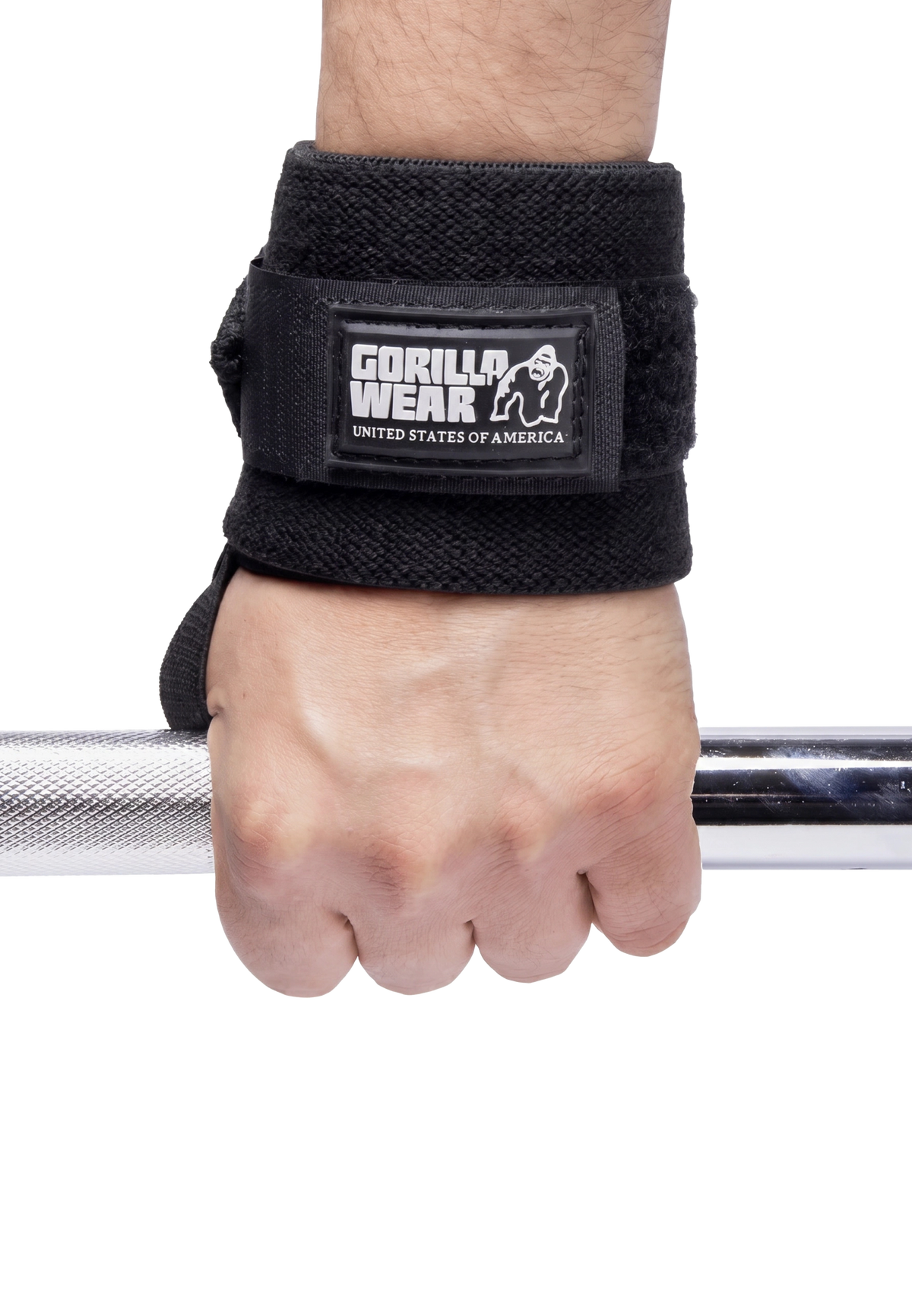 Gorilla Wear Basic Wrist Wraps - Zwart/Wit - Afbeelding 5