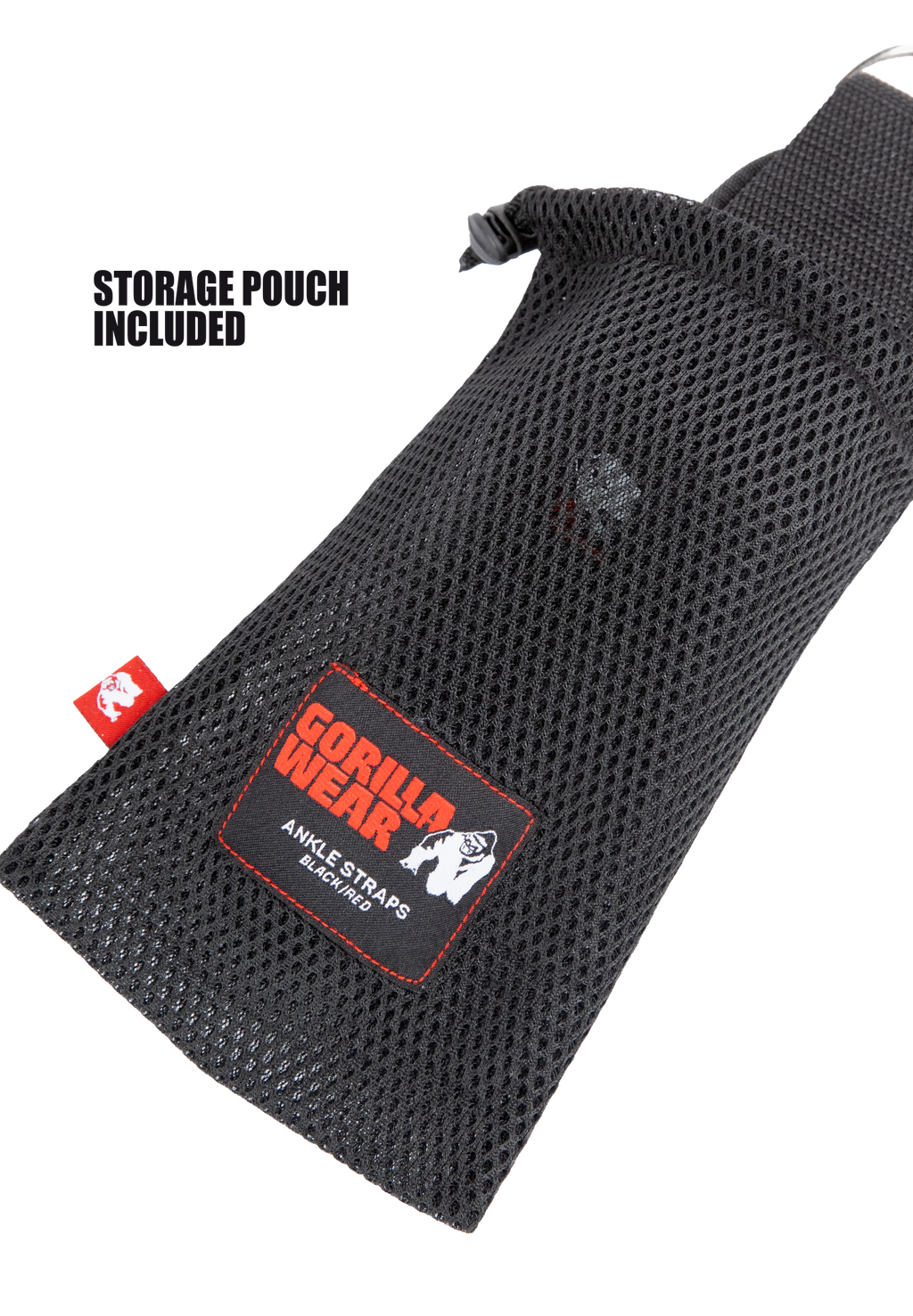 Gorilla Wear Ankle Straps - Zwart - In gebruik