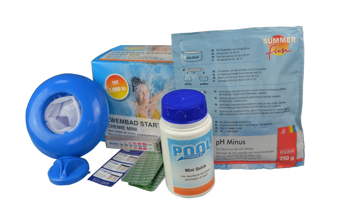 Summer Fun Zwembad Startset Chemie Mini (voor baden tot 3.000 Liter) - Aanzicht