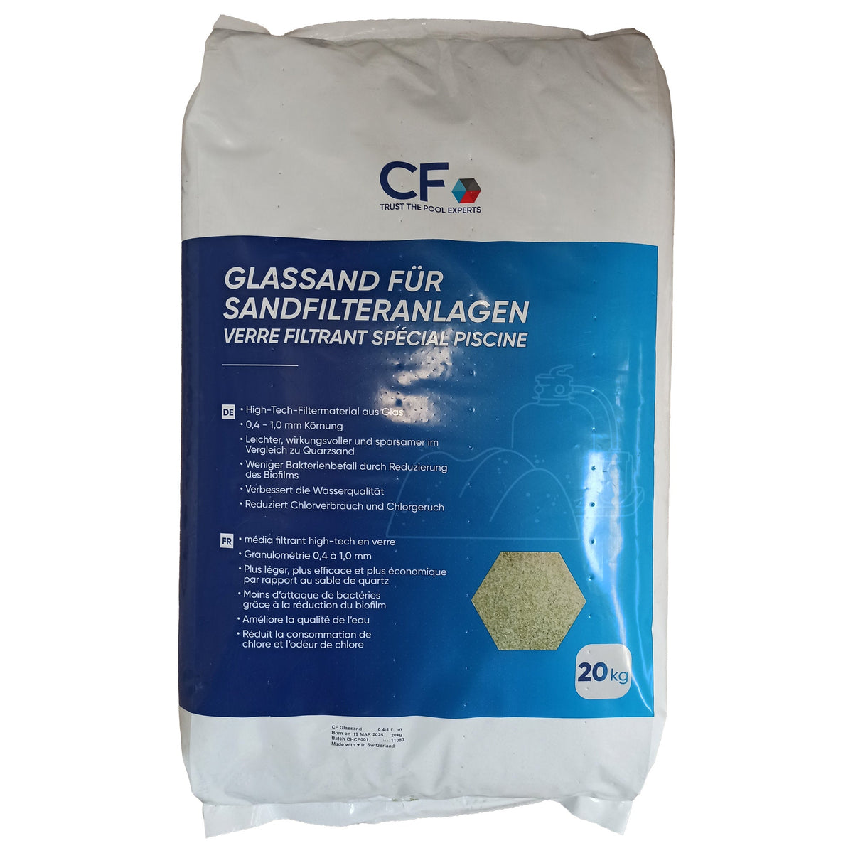 CF Glas Fijn Filterglas - 20 kg - Productafbeelding