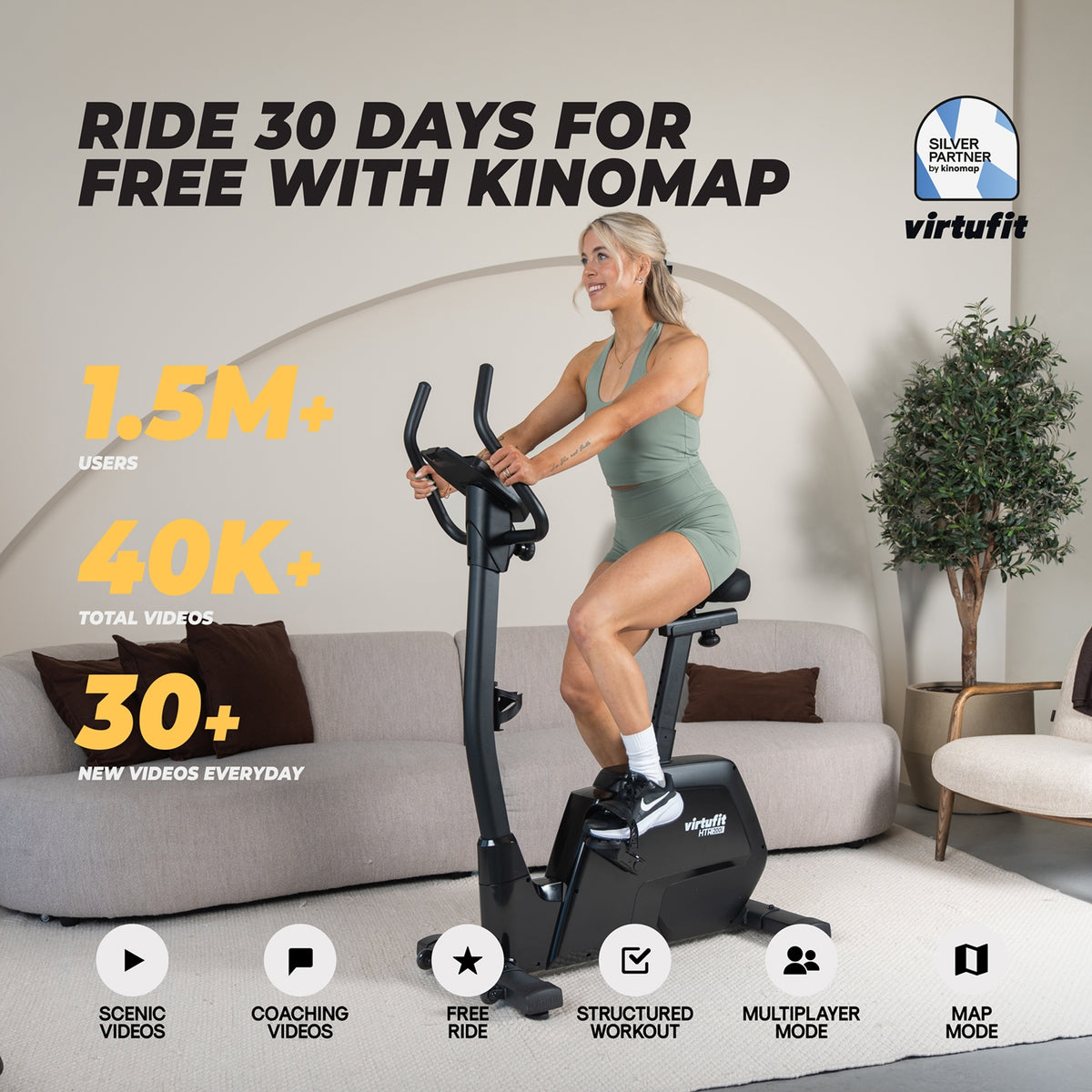 VirtuFit iConsole HTR 2.1 Ergometer Hometrainer