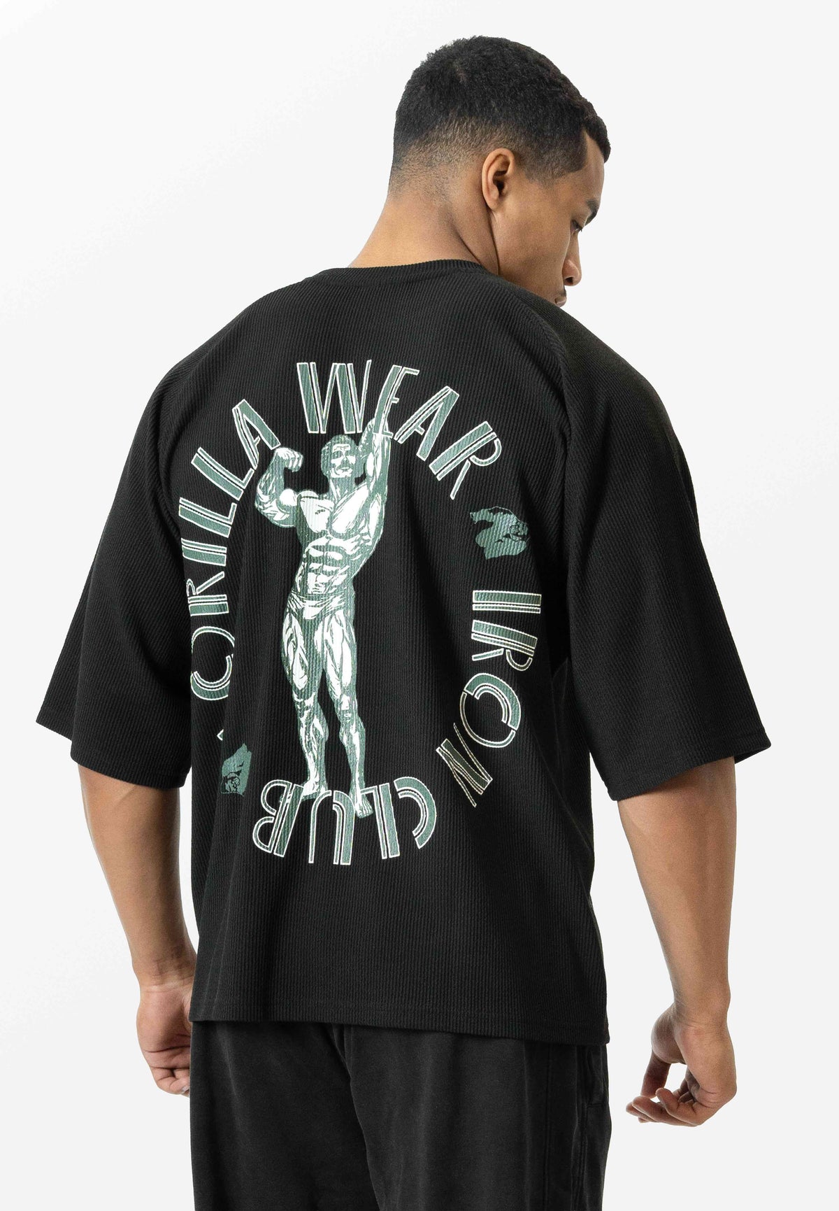 Gorilla Wear Russell Oversized T-shirt - Zwart - Hoofdafbeelding