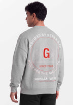 Gorilla Wear Leeds Oversized Sweater - Lichtgrijs - Aanzicht