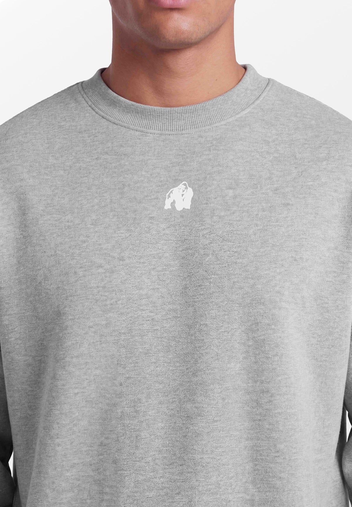 Gorilla Wear Leeds Oversized Sweater - Lichtgrijs - In gebruik