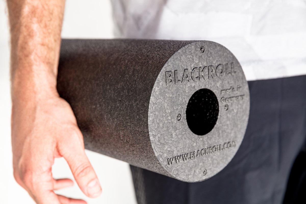 Blackroll Standard Foam Roller - 30 cm - Zwart/Wit/Blauw - Afbeelding 5