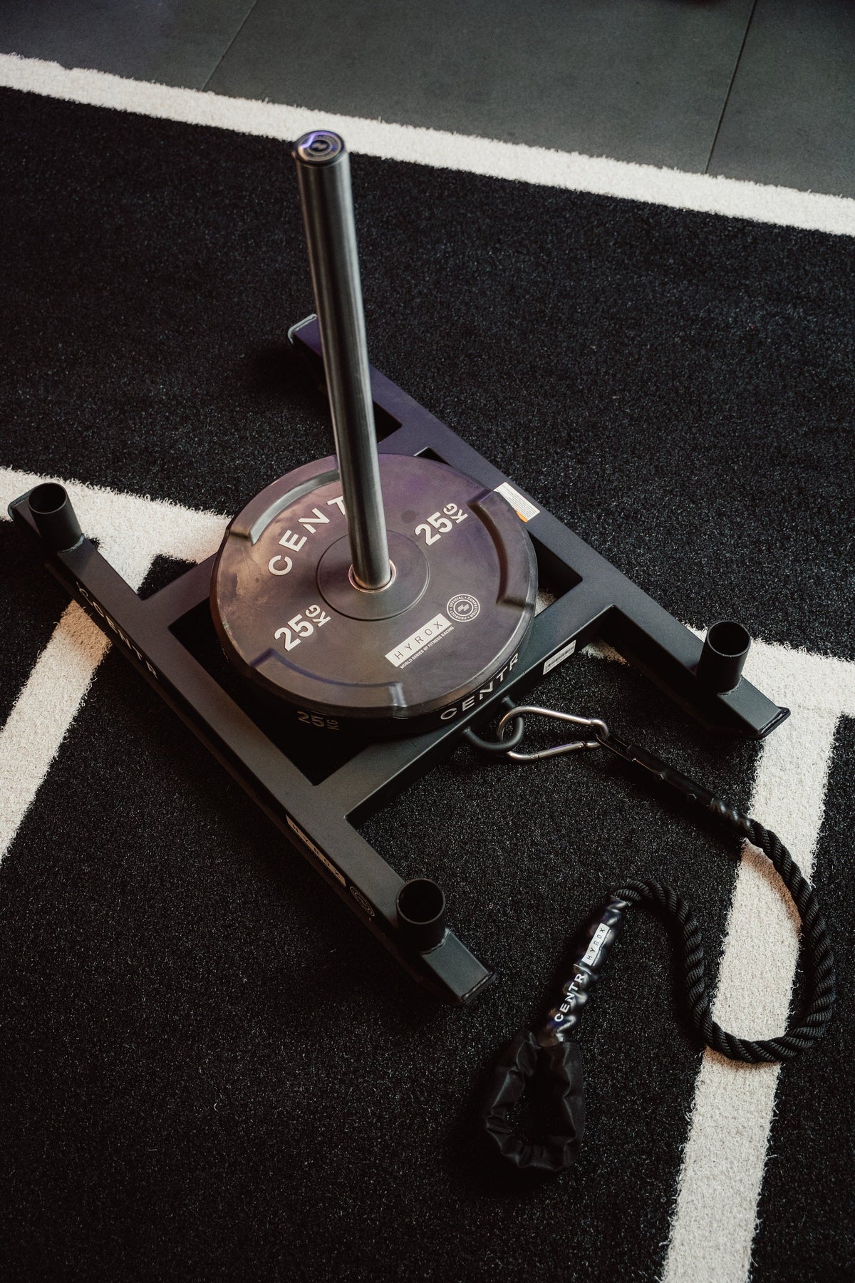 Centr x HYROX Youngstars Competition Pull Rope met Lus - 165 cm - In gebruik