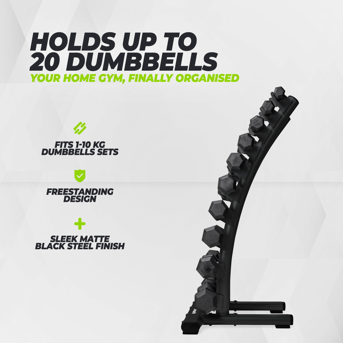 VirtuFit Dumbbellrek staand Deluxe - Halterrek