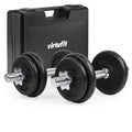 VirtuFit Verstelbare Dumbbellset Pro 20 kg - 2 x 10 kg - Inclusief koffer - Hoofdafbeelding