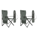 VirtuFit Opvouwbare Camping Stoel - Grijs - Set van 2 - Hoofdafbeelding