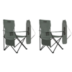 VirtuFit Opvouwbare Camping Stoel - Grijs - Set van 2 - Hoofdafbeelding