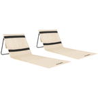 VirtuFit Strandmat - Beige - Set van 2 - Hoofdafbeelding