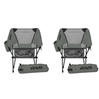 VirtuFit Camping Stoel Compact - Opvouwbaar - Grijs - Set van 2 - Hoofdafbeelding