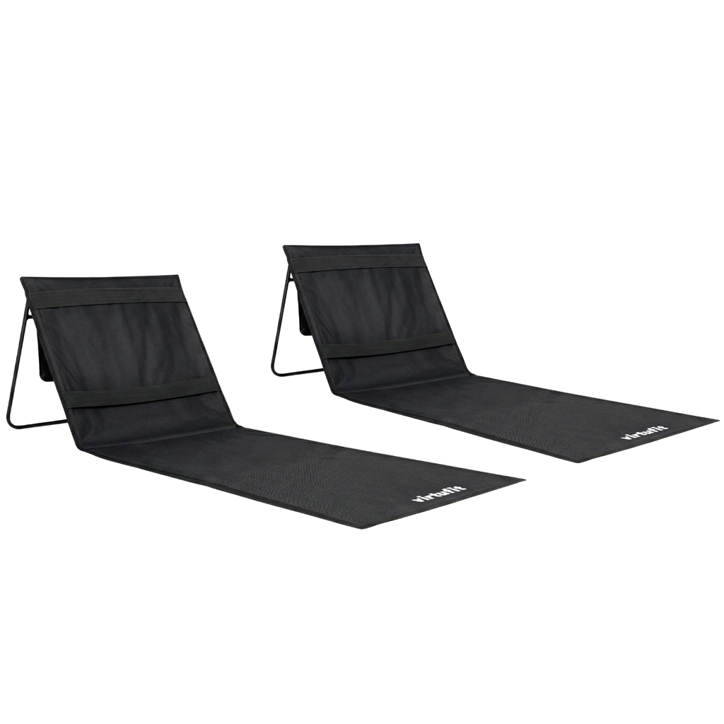 VirtuFit Strandmat - Zwart - Set van 2 - Hoofdafbeelding
