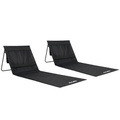 VirtuFit Strandmat - Zwart - Set van 2 - Hoofdafbeelding