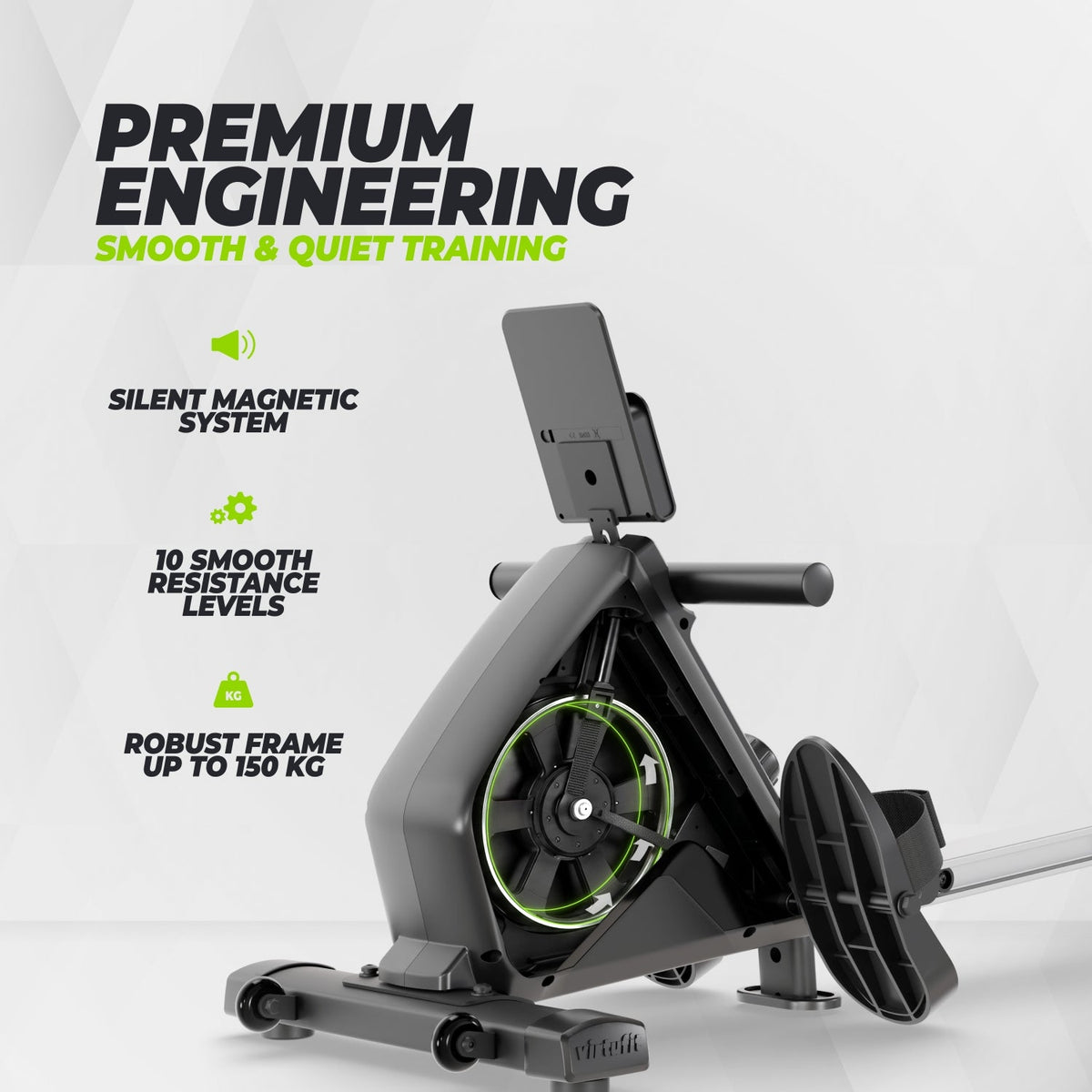 VirtuFit ROW200i Roeitrainer - Magnetische roeimachine (ROW450) - Afbeelding 8
