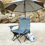 VirtuFit Opvouwbare Camping Stoel - Grijs - Set van 2
