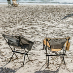 VirtuFit Camping Stoel Compact - Opvouwbaar - Grijs - Set van 2
