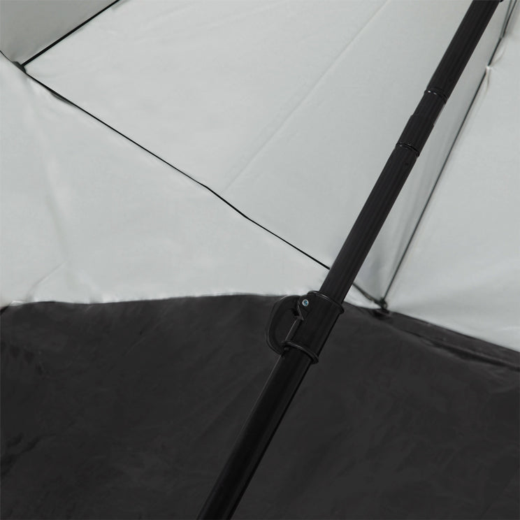 VirtuFit Strandparasol - Windscherm - Strandtent - 160 cm - Beige - Tweedekans