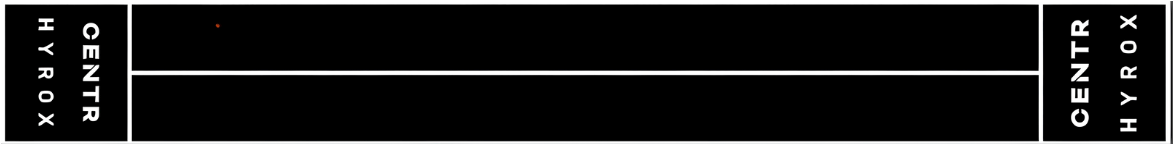 Centr x HYROX Perform Turf - 2 banen met eind zones - met logo - Logo