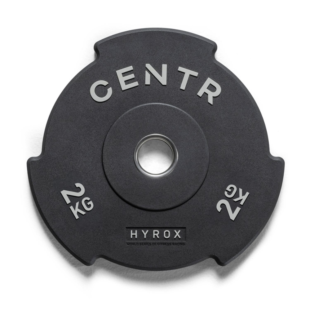 Centr x Hyrox Top Bumper Plate - 2 kg - Aanzicht