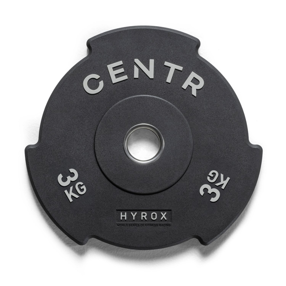 Centr x Hyrox Top Bumper Plate - 3 kg - Aanzicht