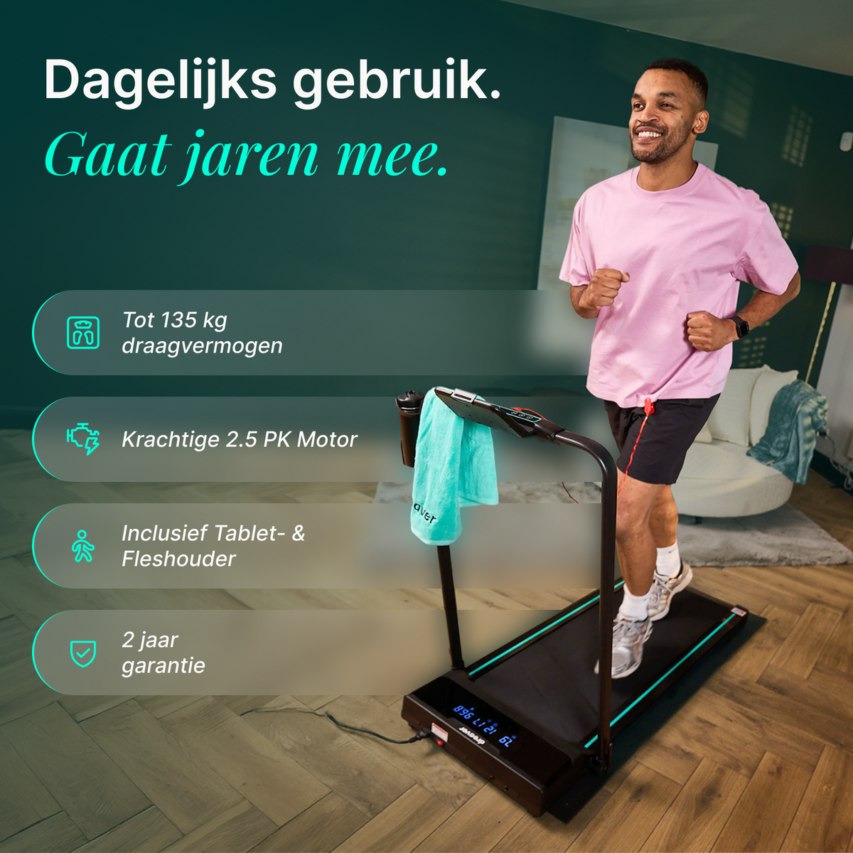 Dreaver Elevate Pro Loopband - Inklapbaar - Voor Thuis - Afbeelding 8