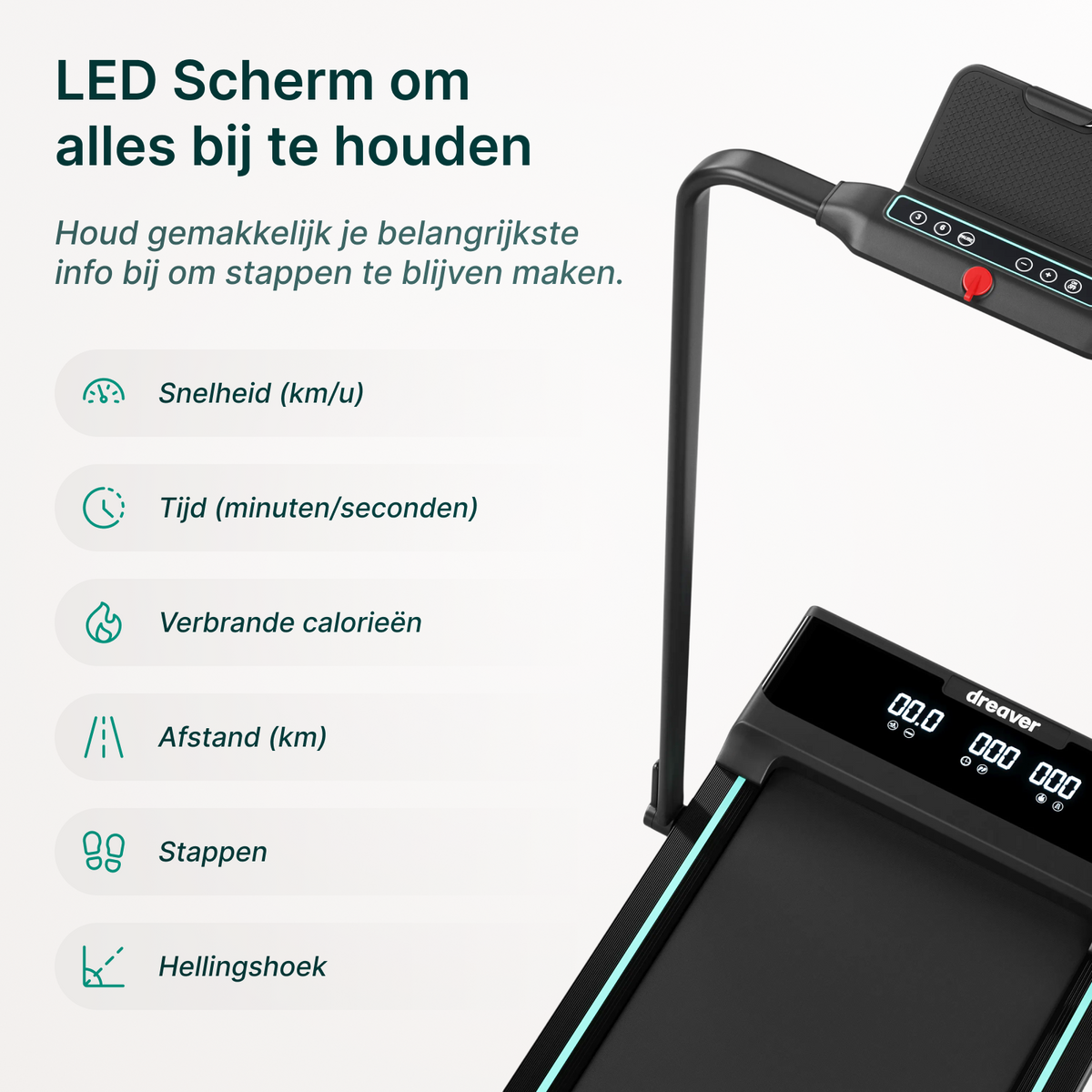 Dreaver Elevate Pro Loopband - Inklapbaar - Voor Thuis - Afbeelding 11