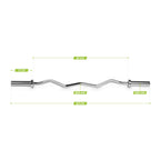 VirtuFit Olympische EZ Curl Bar - Halterstang - 120 cm