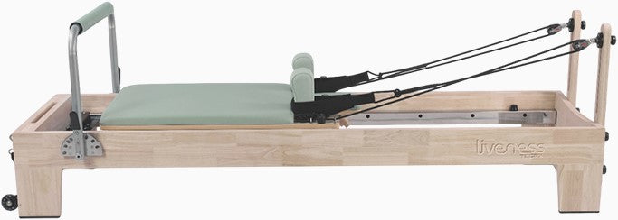 Toorx Liveness Eikenhout Reformer PTX 5000 - Green Tea - Aanzicht