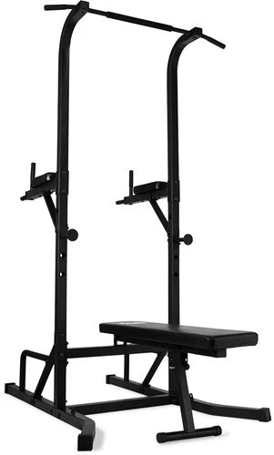 Virtufit Power Tower Deluxe met Fitnessbank - Hoofdafbeelding